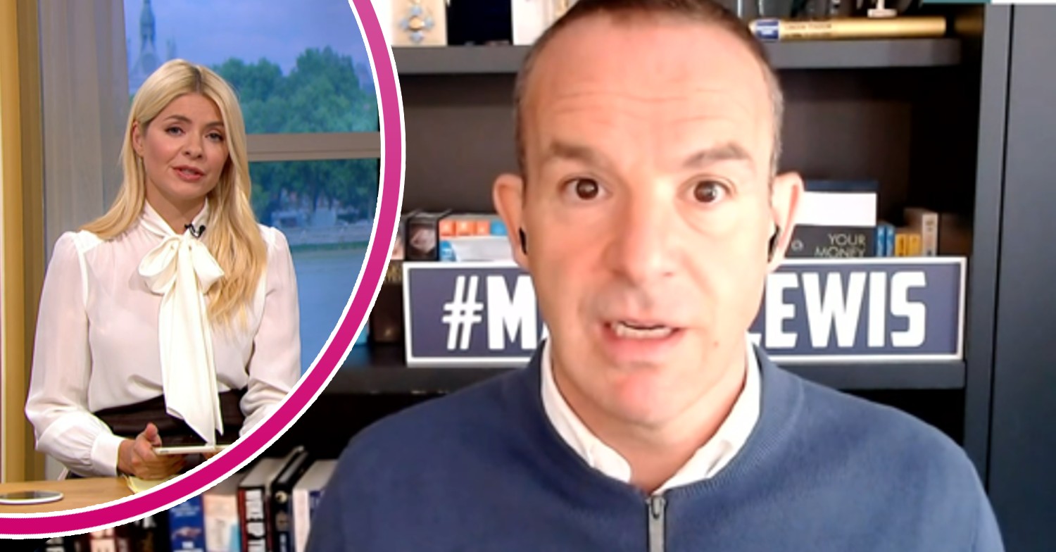 Holly Willoughby on This Morning today, Martin Lewis looking worried