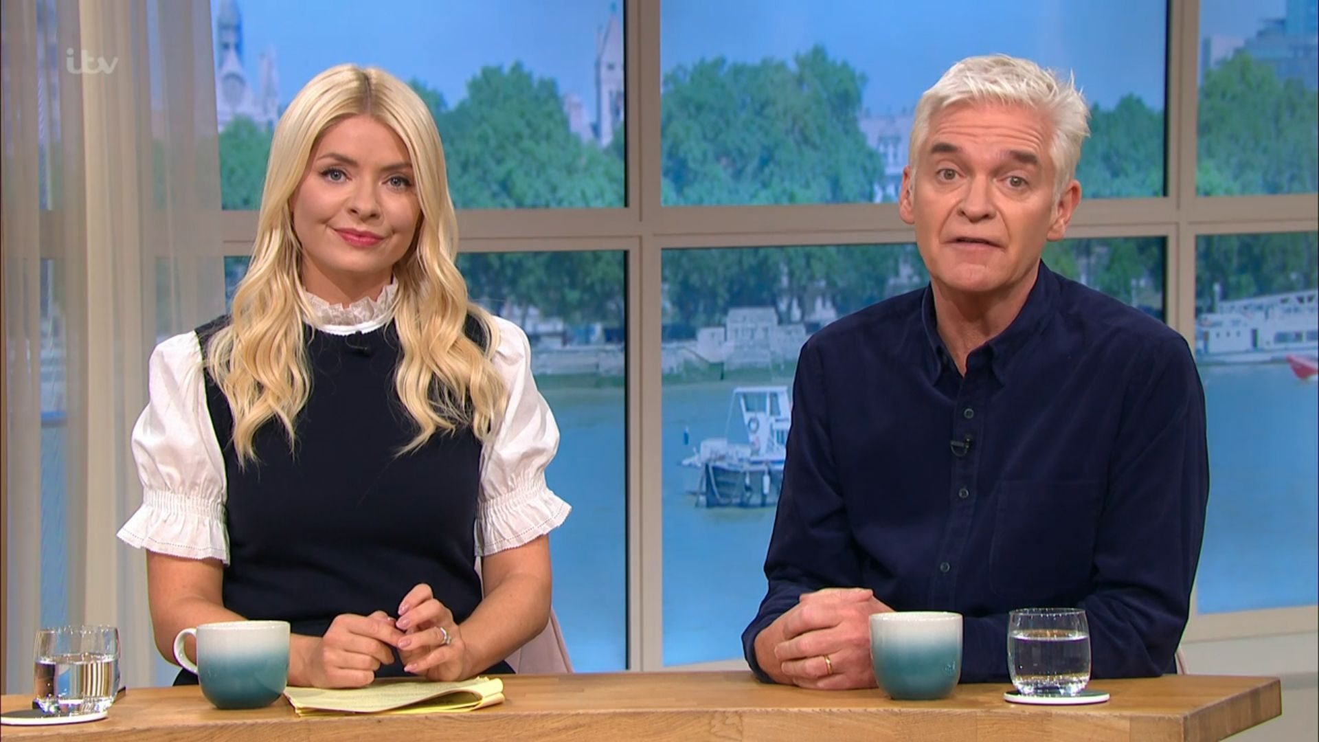 Spin to Win presenters Holly Willoughby and Phillip Schofield on This Morning