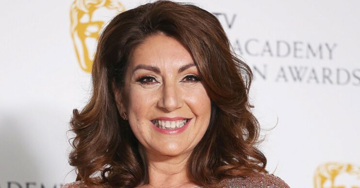 Jane McDonald smiles for camera