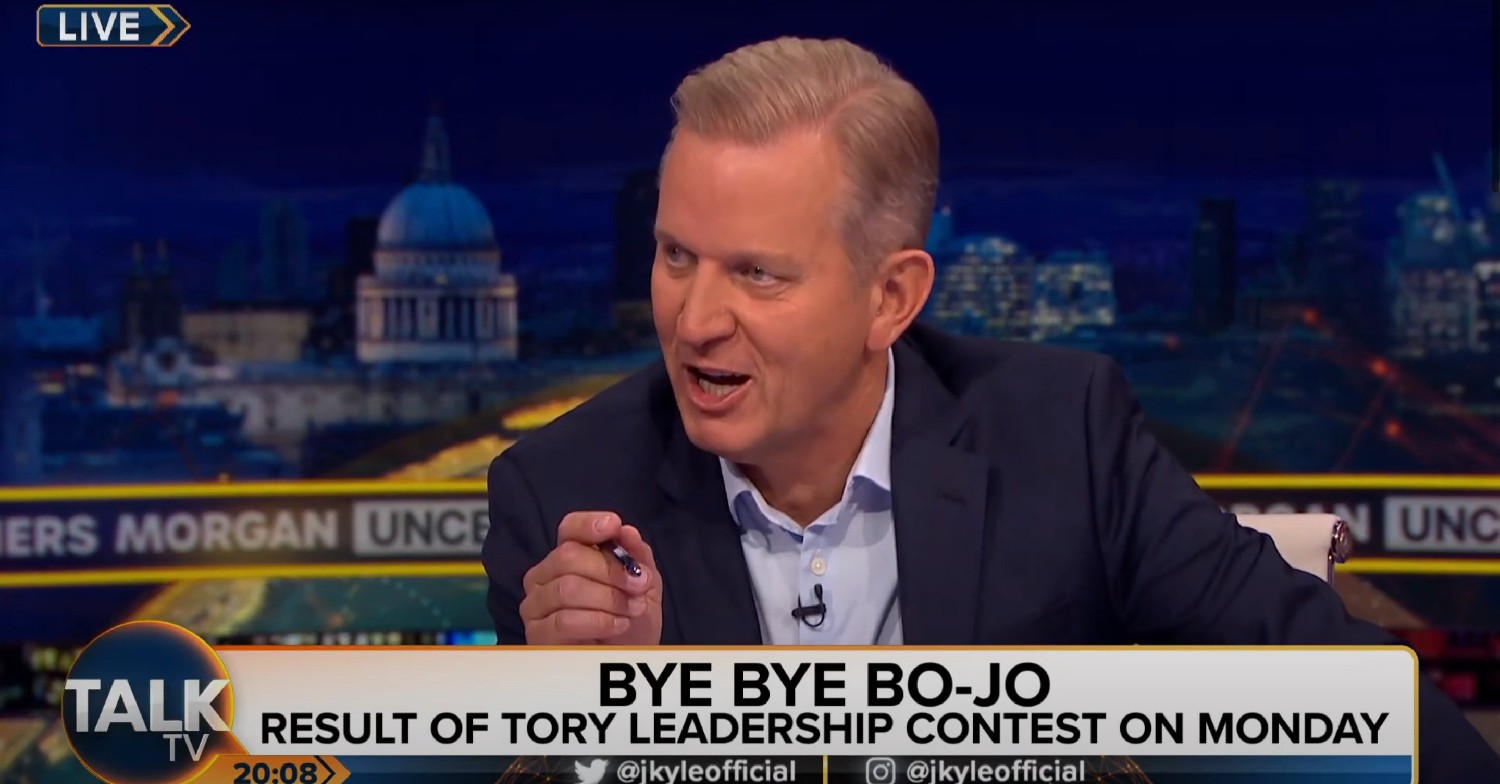 Jeremy Kyle speaking on TalkTV show
