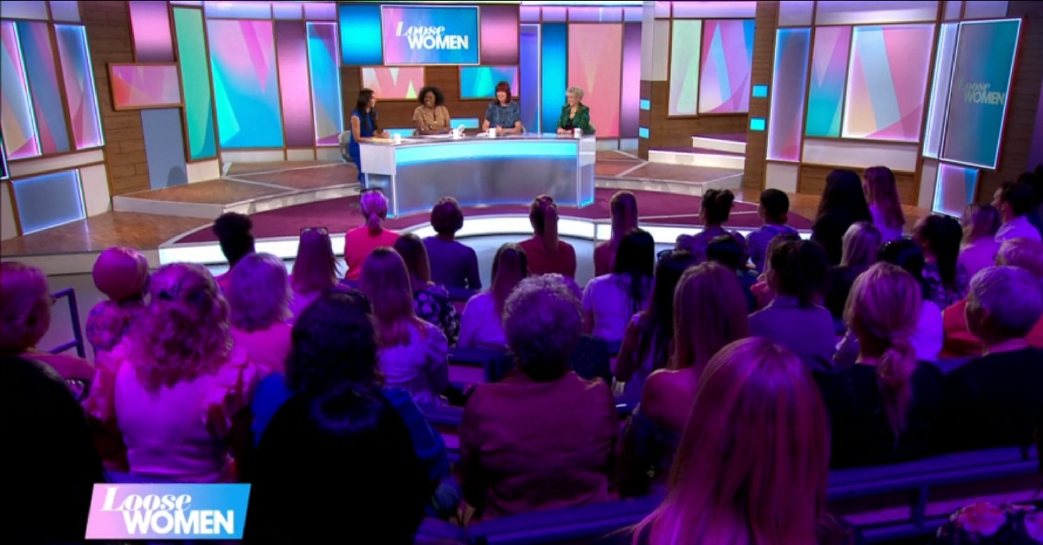 Loose Women panelists in front of an audience 