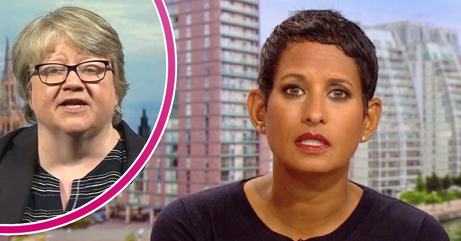 Naga Munchetty, Therese Coffey on BBC Breakfast today