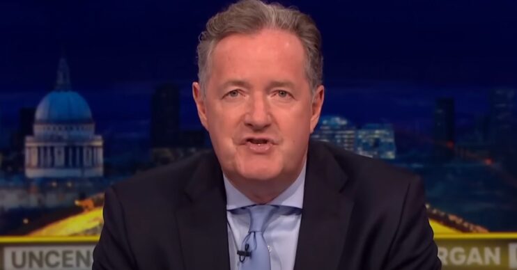 Piers Morgan speaking on TalkTV show