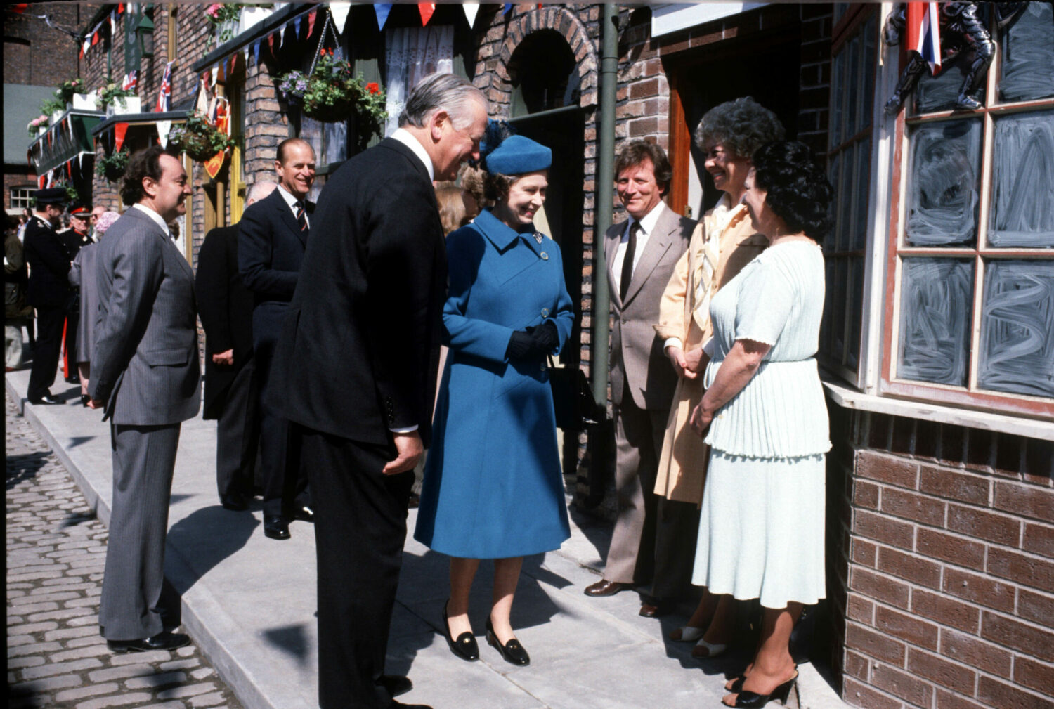 The Queen visits Coronation Street in 1982
