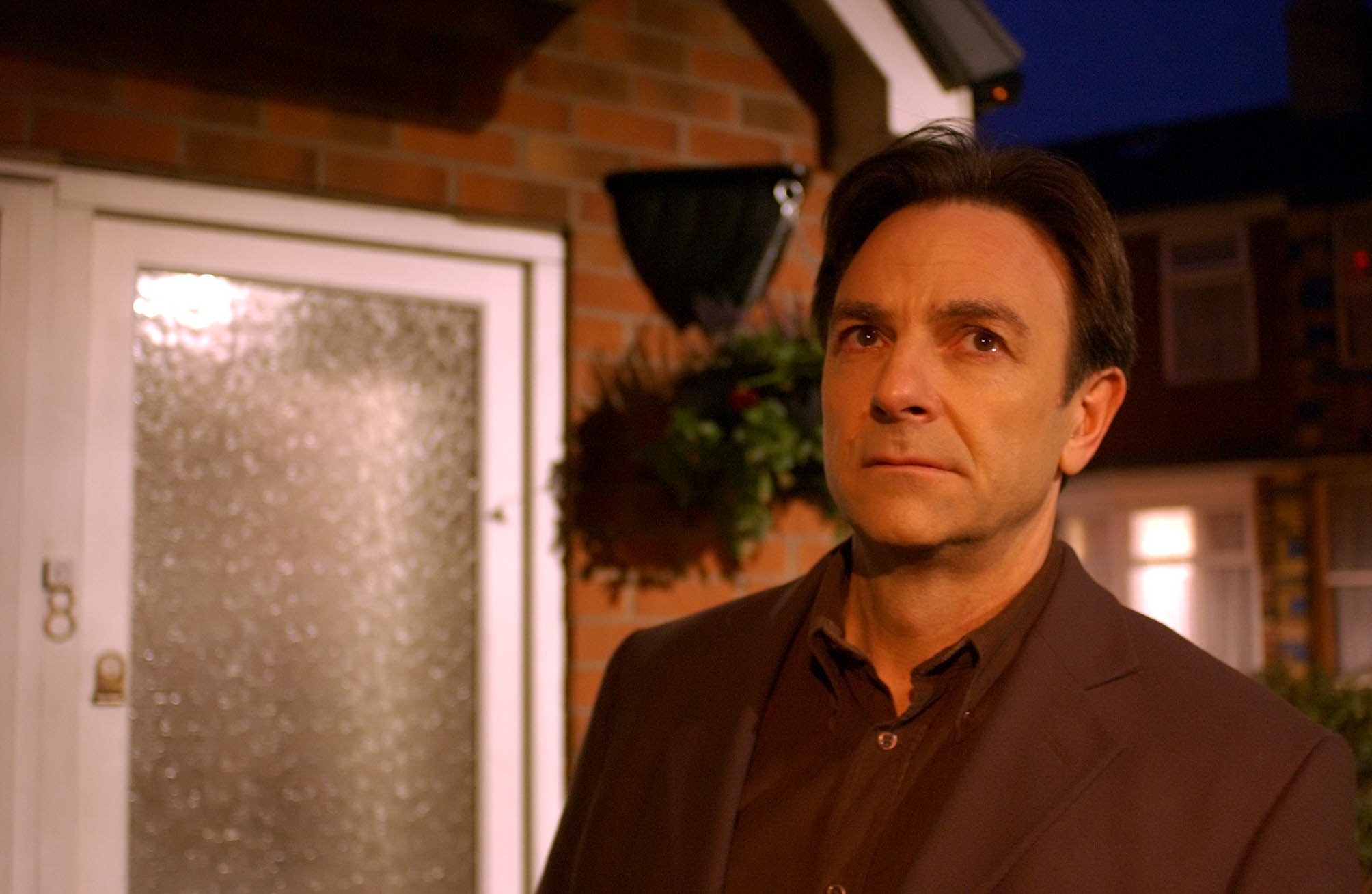 Richard Hillman lurks outside the Platts' house
