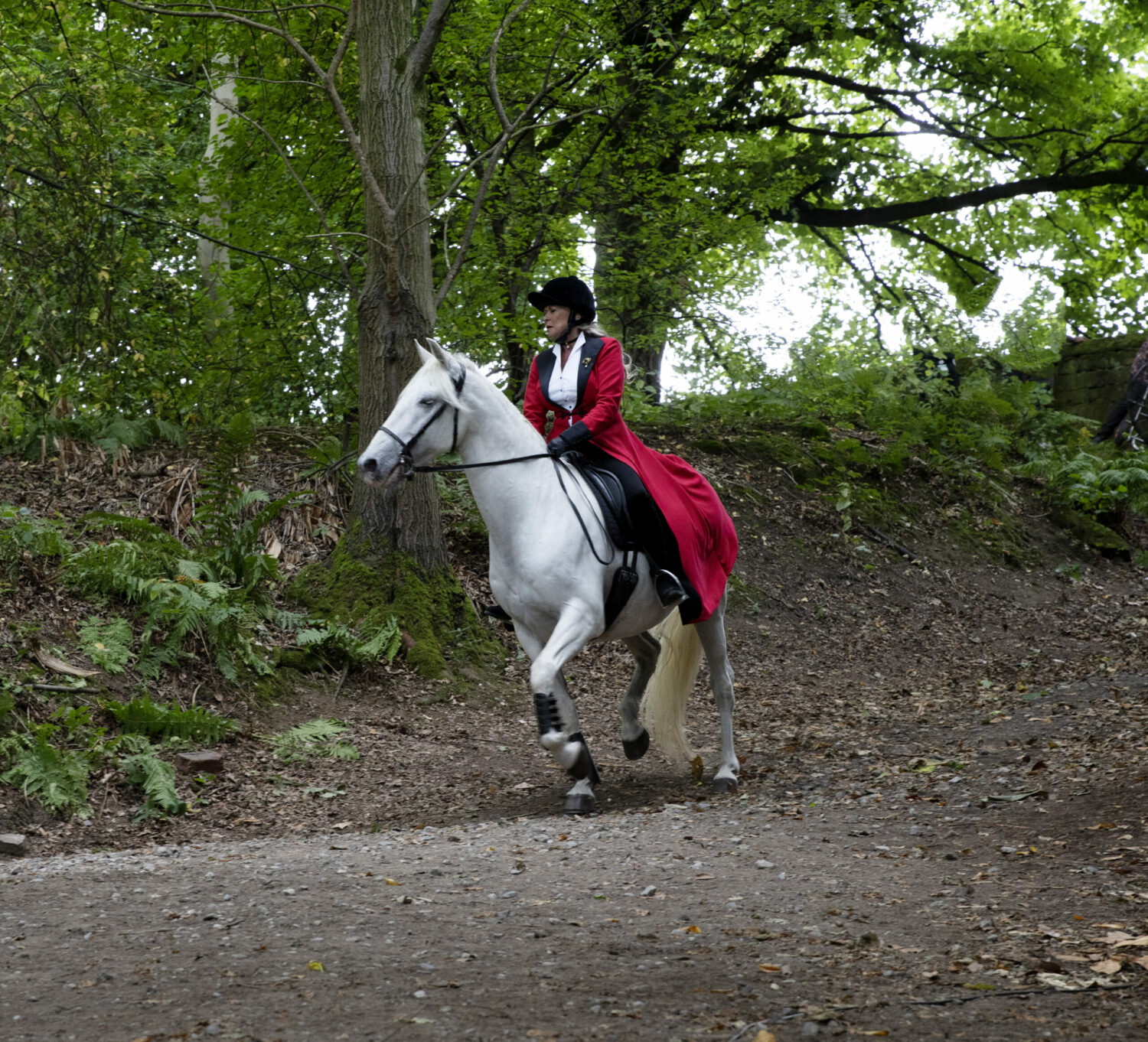 Kim Tate riding a horse Emmerdale