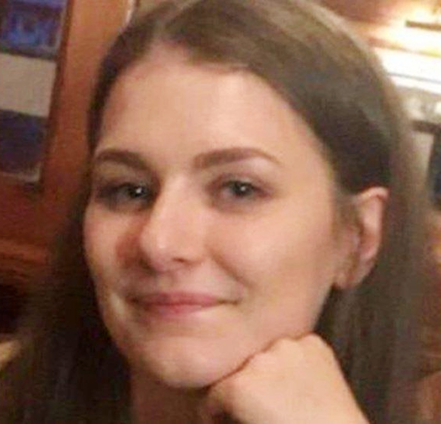 Libby Squire resting her chin on her hand
