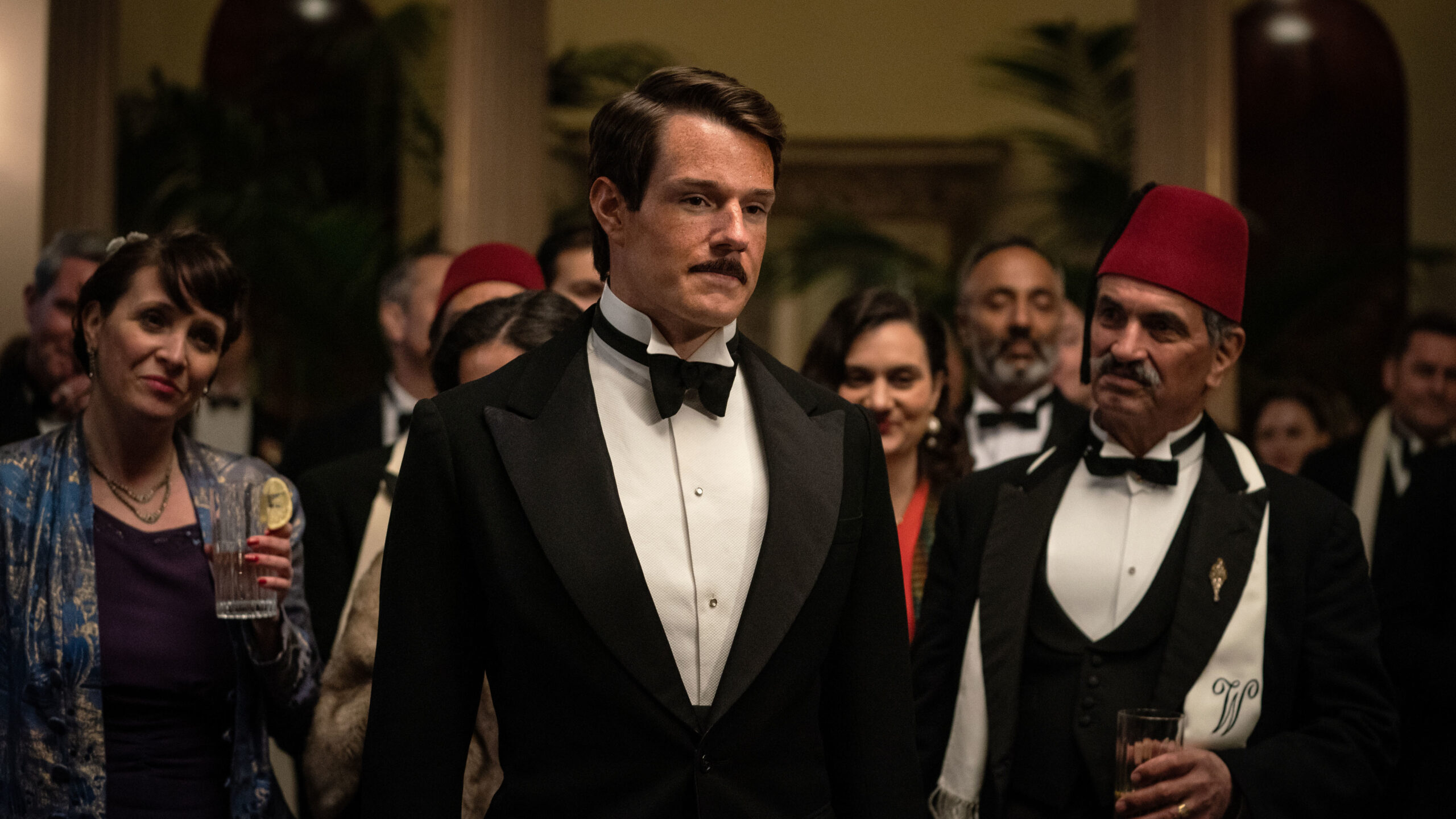 Connor Swindells in SAS Rogue Heroes wearing a tuxedo 
