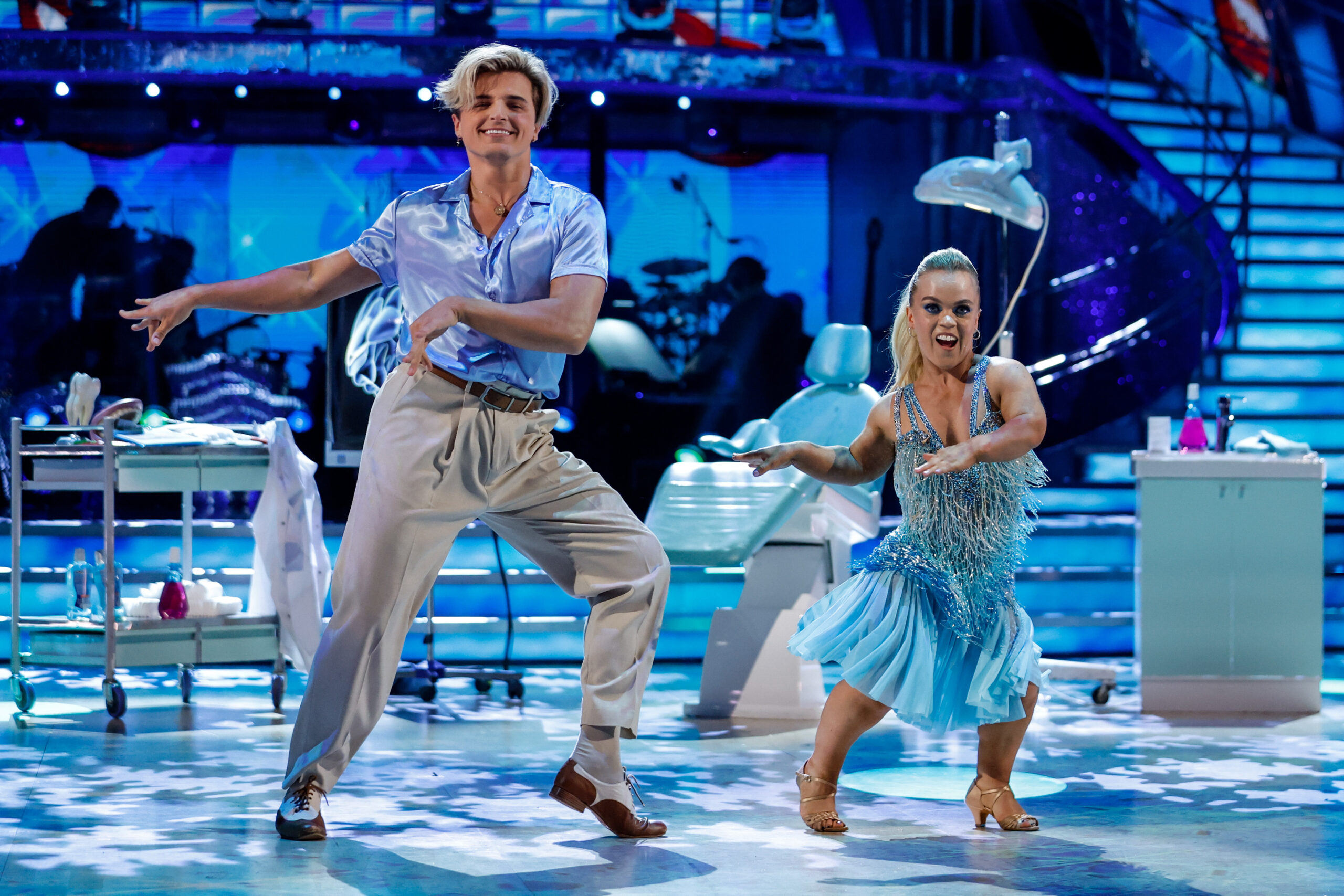 Nikita and Ellie dancing on Strictly Come Dancing