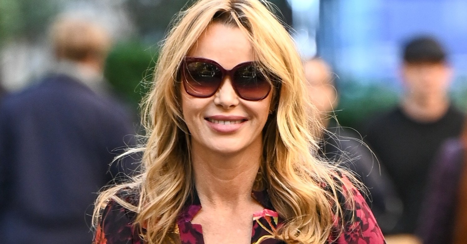 Amanda Holden in London smiling