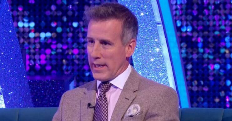 Anton Du Beke looking serious on Strictly It Takes Two