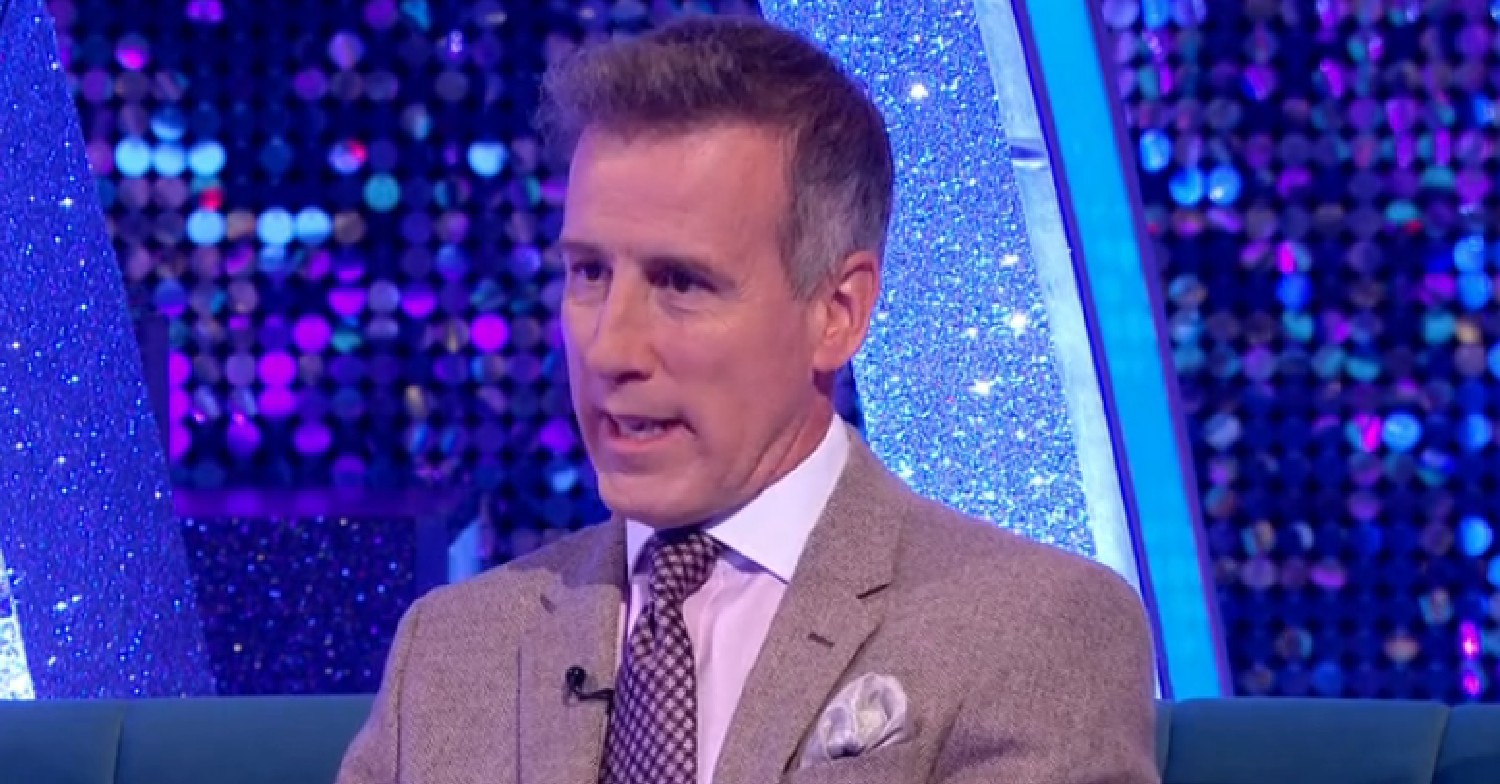 Anton Du Beke looking serious on Strictly It Takes Two