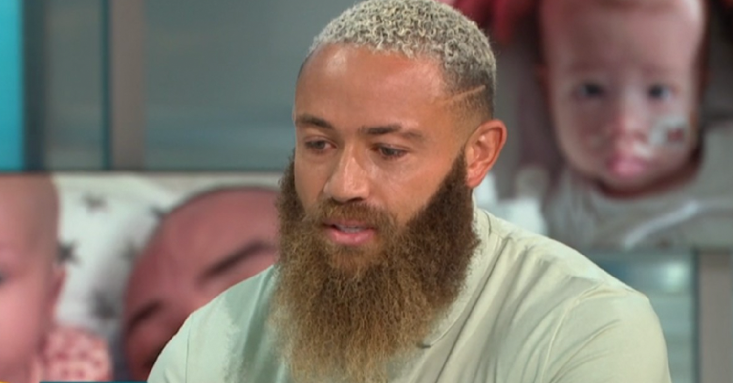Ashley Cain on GMB looking sad