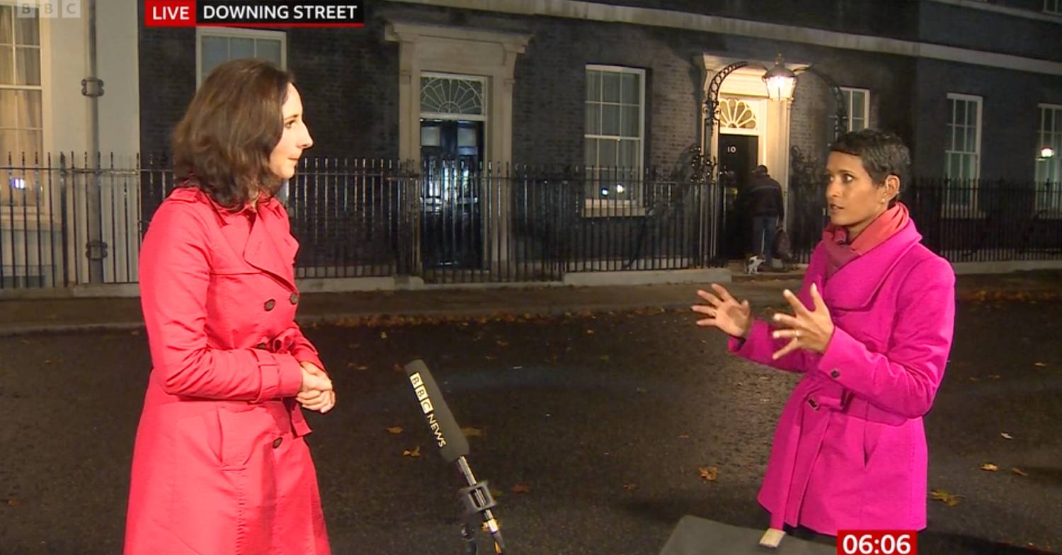 BBC Breakfast host Naga Munchetty speaks with Helen Catt