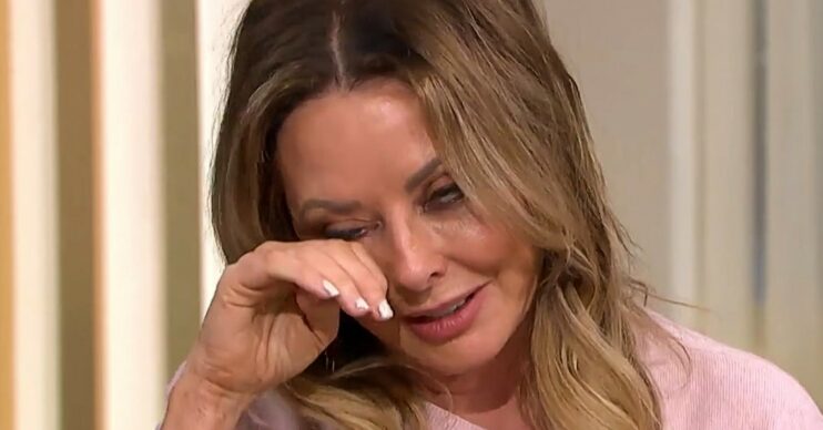 Carol Vorderman on This Morning today crying