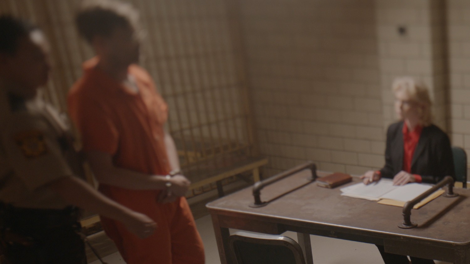Jeffrey Dahmer meeting with Wendy Patrickus in Conversations With A Killer: The Jeffrey Dahmer Tapes