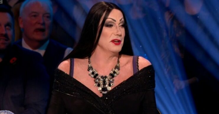 Craig Revel Horwood dressed as Morticia Addams on Strictly