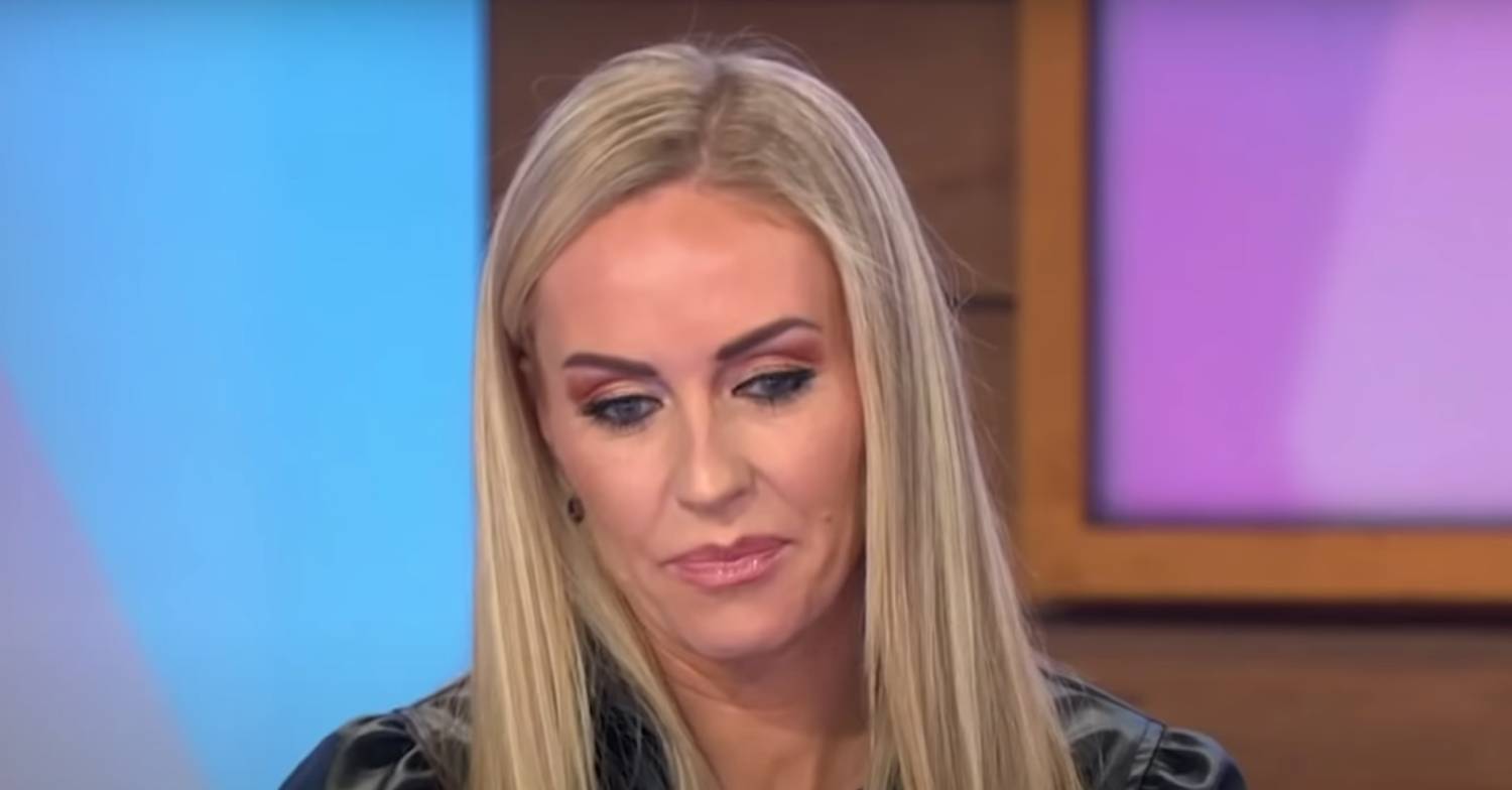 Dancing On Ice star Brianne Delcourt looks downwards