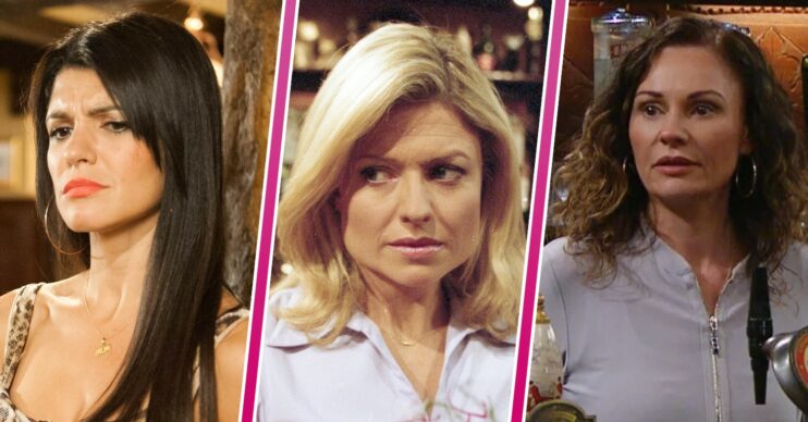 Emmerdale barmaids Alicia Louise Chas