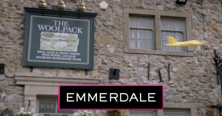 Emmerdale plane crash Woolpack