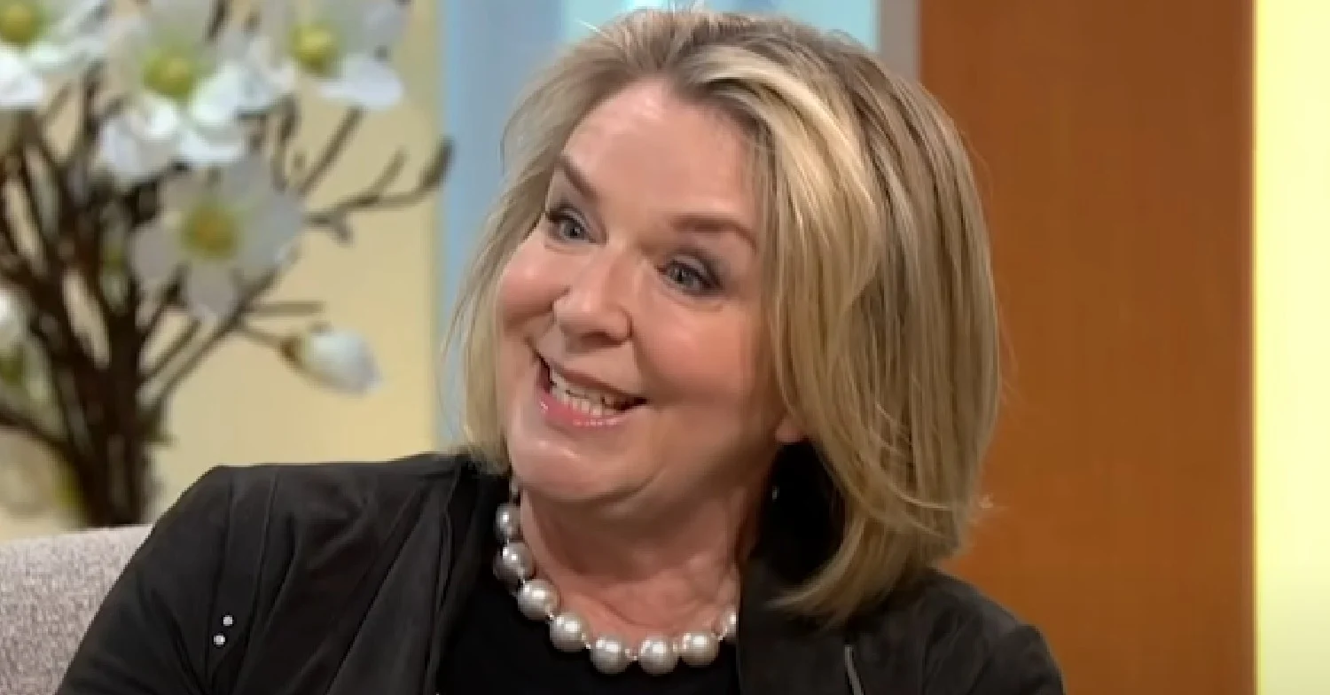 Fern Britton smiling on Lorraine