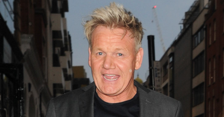 Gordon Ramsay gurning on a night out