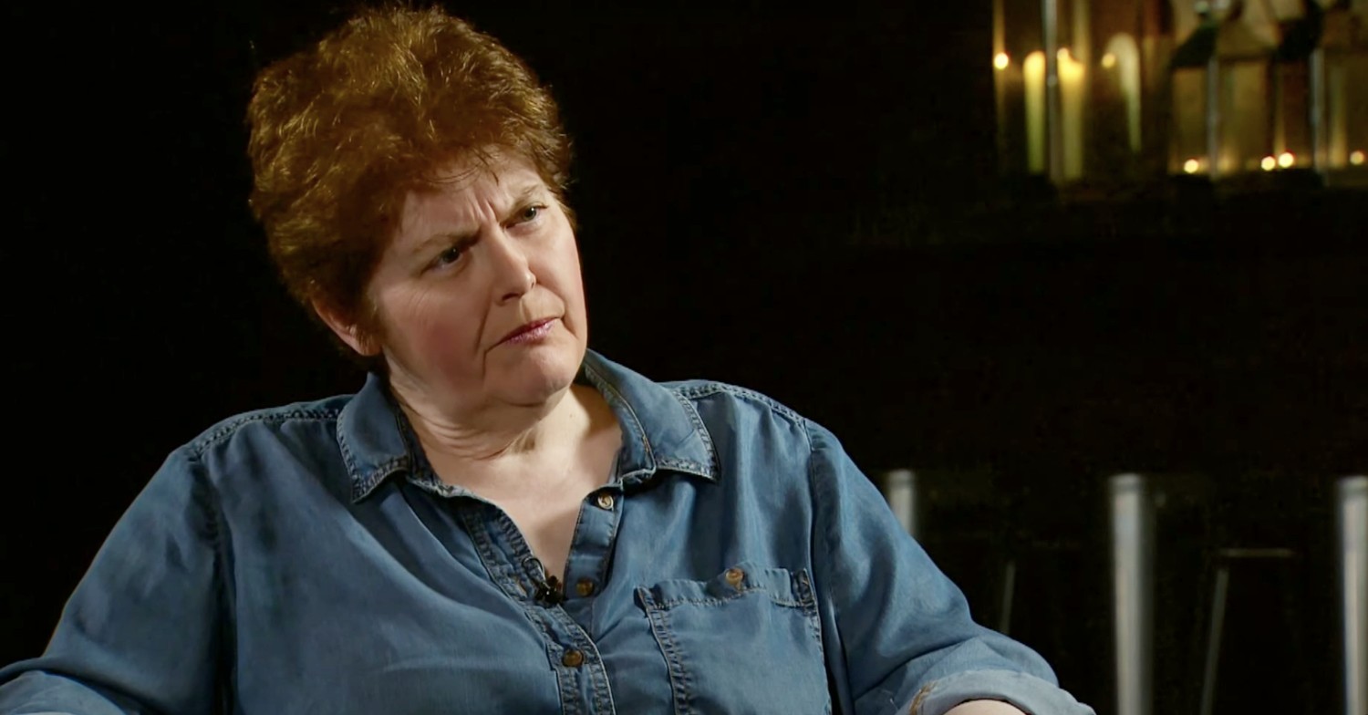 Sally Wainwright looking confused