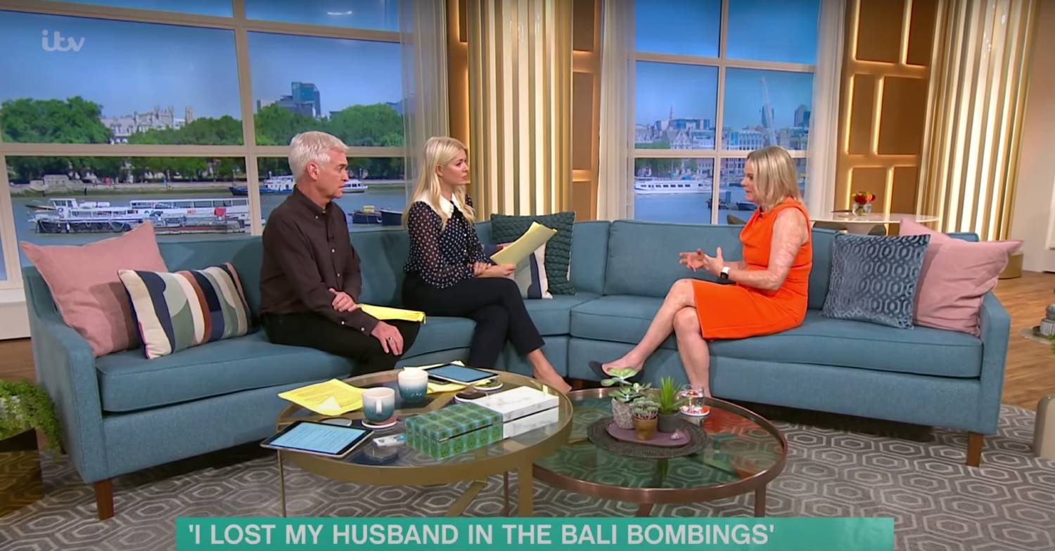Holly Willoughby and Phillip Schofield interview Polly Brooks on This Morning
