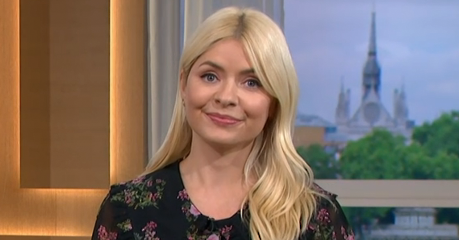 Holly Willoughby smiling on This Morning today