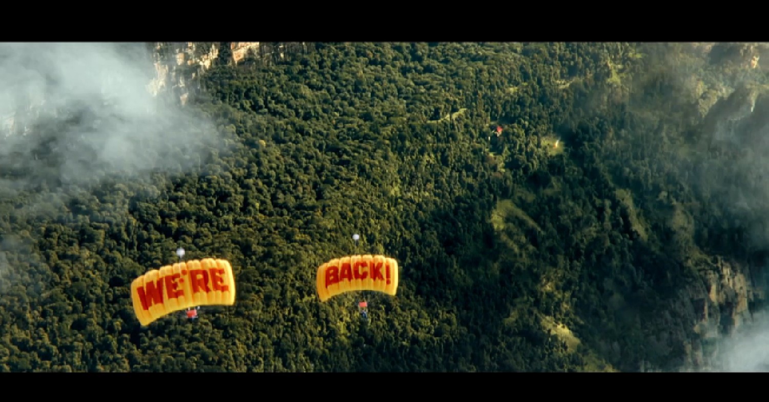 Ant and Dec's parachutes in I'm A Celebrity 2022 trailer