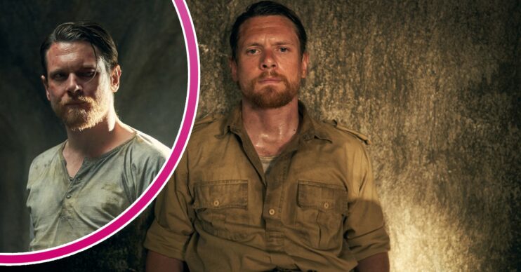 Jack O'Connell frowning in SAS Rogue Heroes