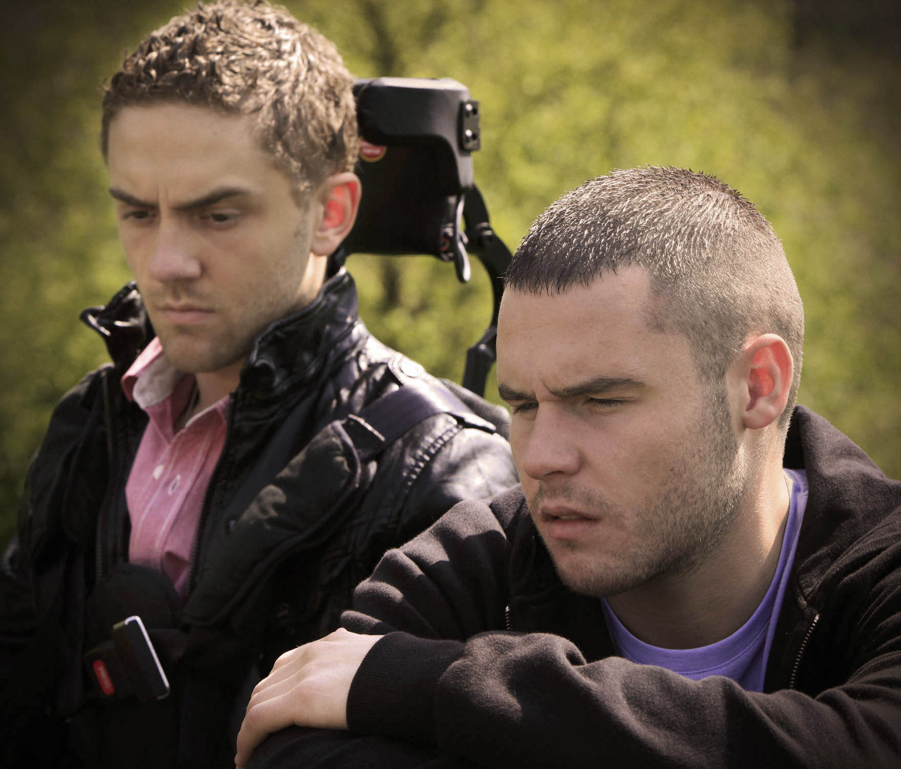 Emmerdale 50th anniversary: Aaron and Jackson look serious