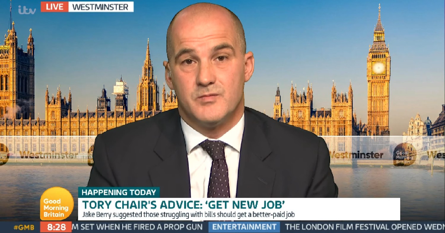 Jake Berry speaking on GMB today