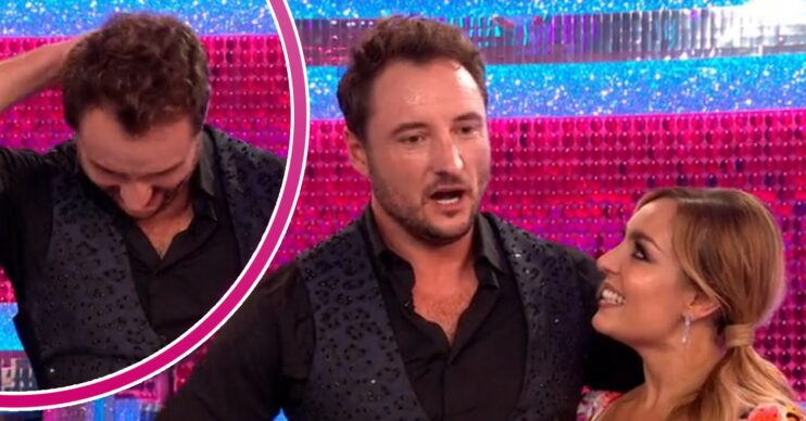 James Bye getting emotional with Amy Dowden on Strictly