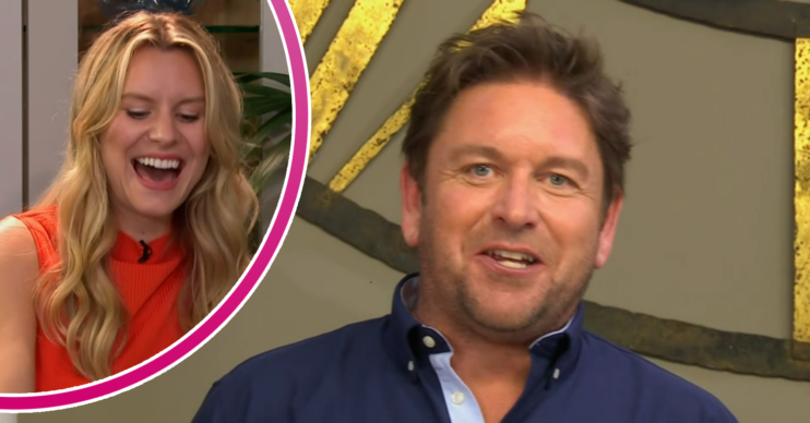 James Martin and Olivia Bromley laughing
