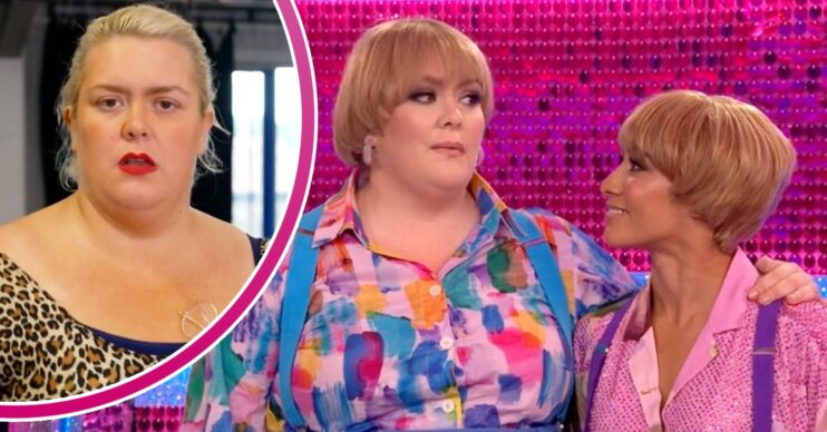 Jayde Adams look unimpressed during Strictly