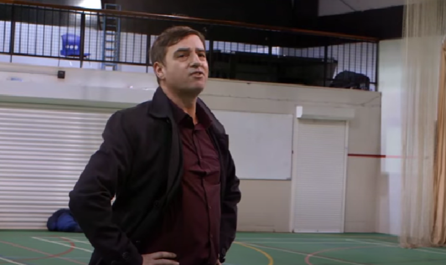 Kyle's dad looking annoyed in Coronation Street 