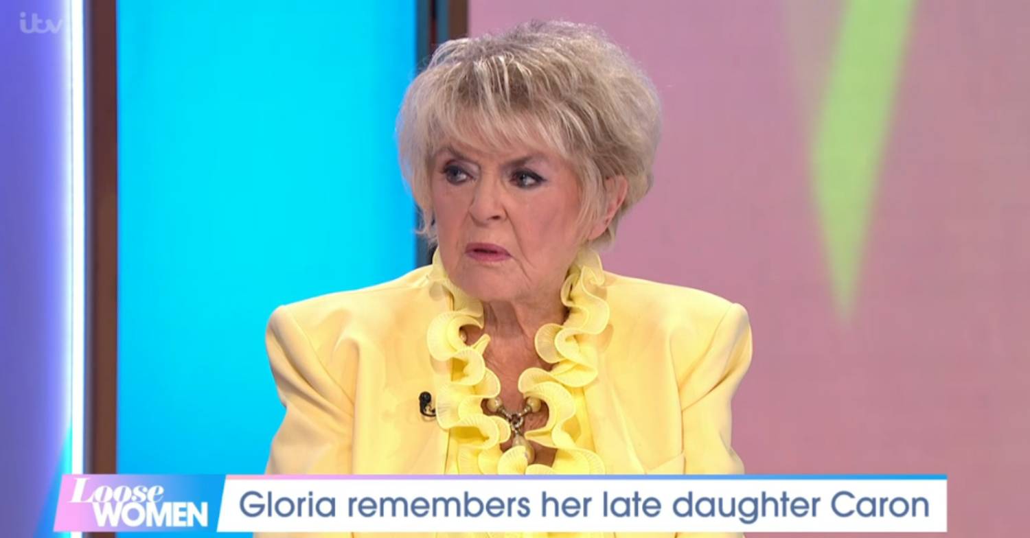 Gloria Hunniford looks sad about daughter on Loose Women today
