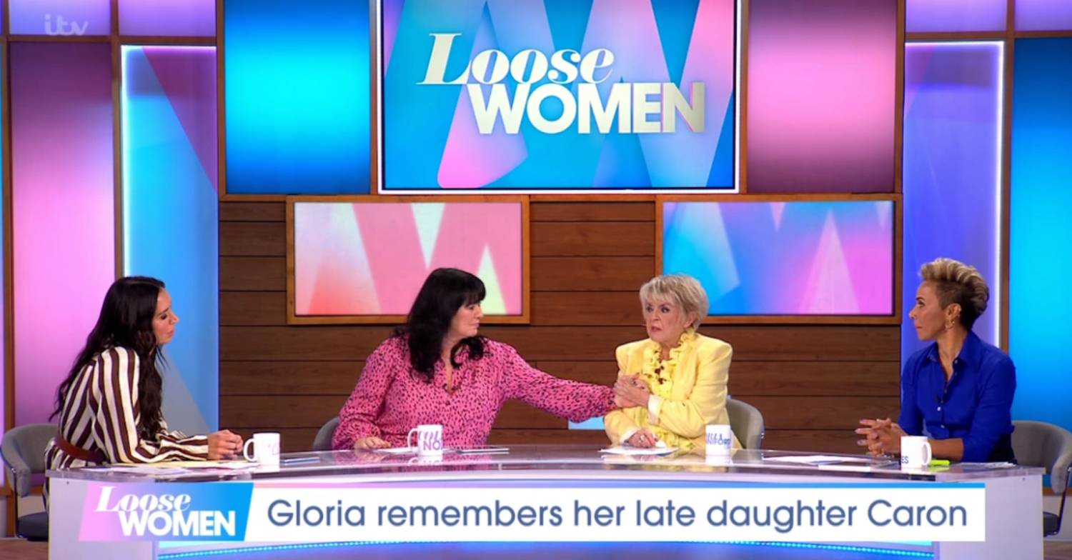 Coleen Nolan comforts Gloria Hunniford on Loose Women today as she discusses daughter