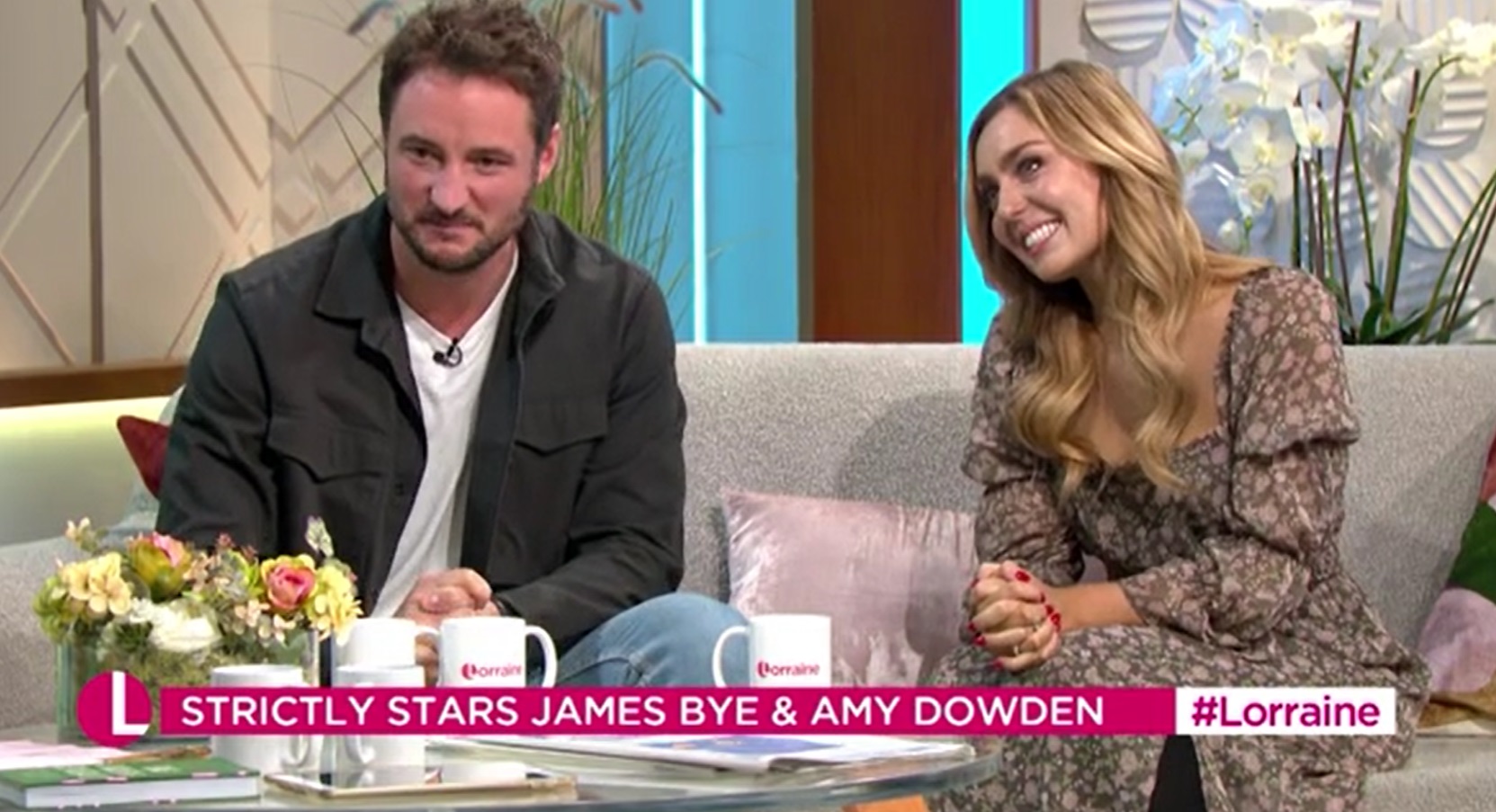 Strictly Come Dancing stars James Bye and Amy Dowden on Lorraine
