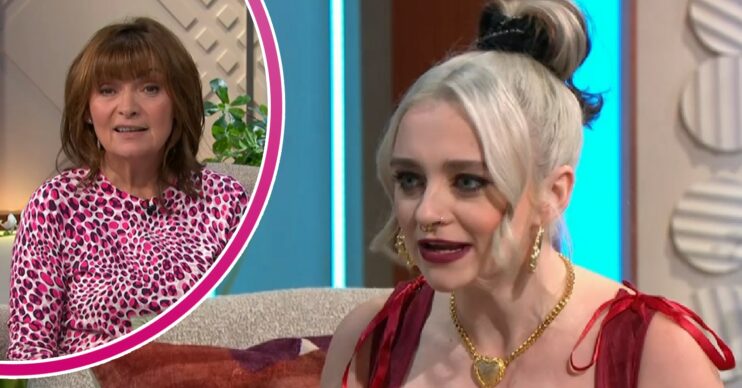 Lorraine Kelly today and Dancing On Ice 2023 star Mollie Gallagher