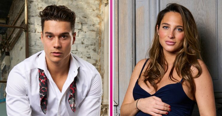 Miles and Maeva looking at the camera in Made In Chelsea