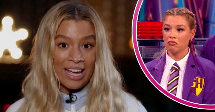 Molly Rainford looks unimpressed on Strictly Come Dancing
