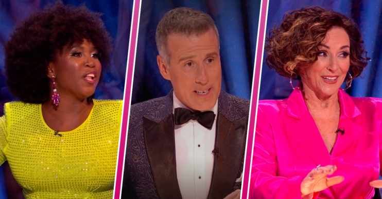Motsi Anton and Shirley on the Strictly panel