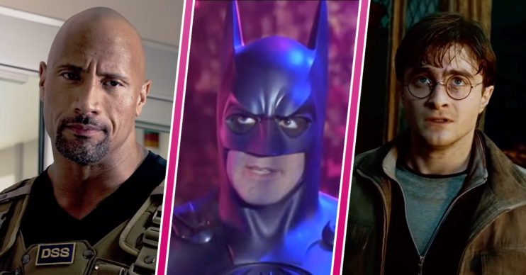Three stills from movies – Batman, Furious and Harry Potter