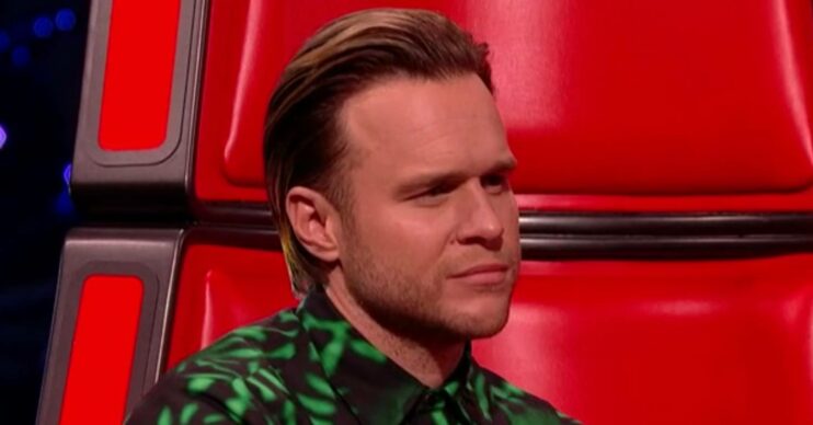 Olly Murs looks serious