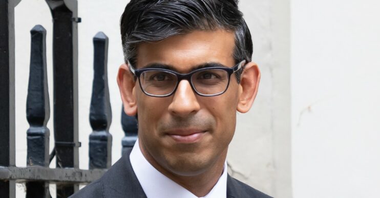 Prime Minister Rishi Sunak outside Number 10