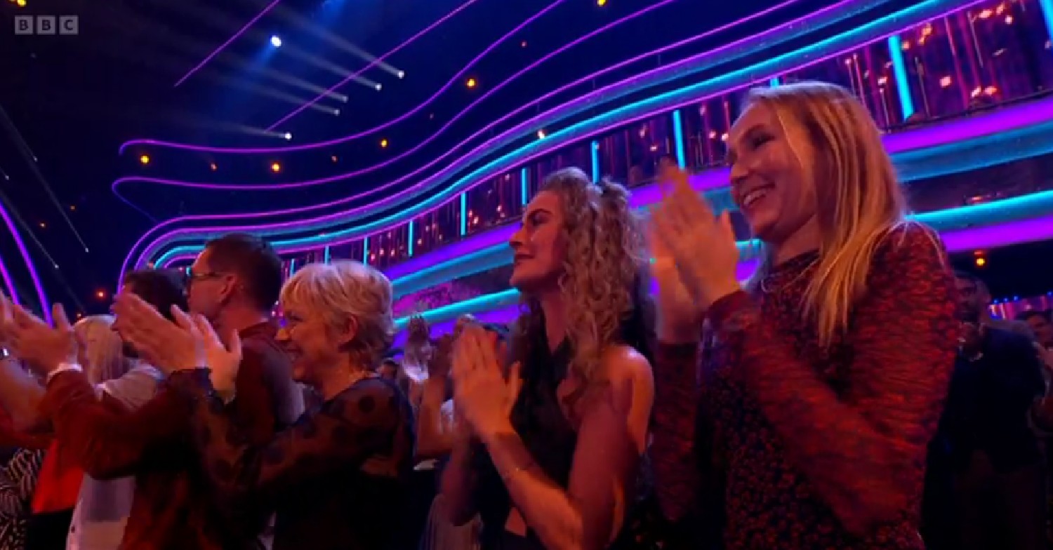 Rose Ayling-Ellis sitting in the audience on Strictly