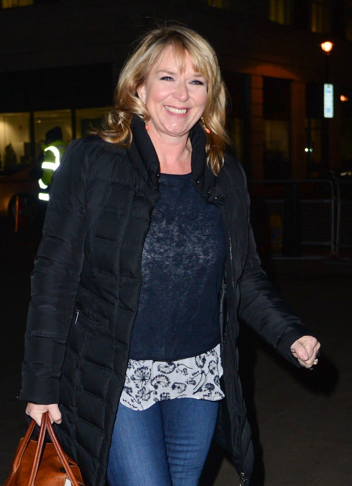 TV's Fern Britton smiling 