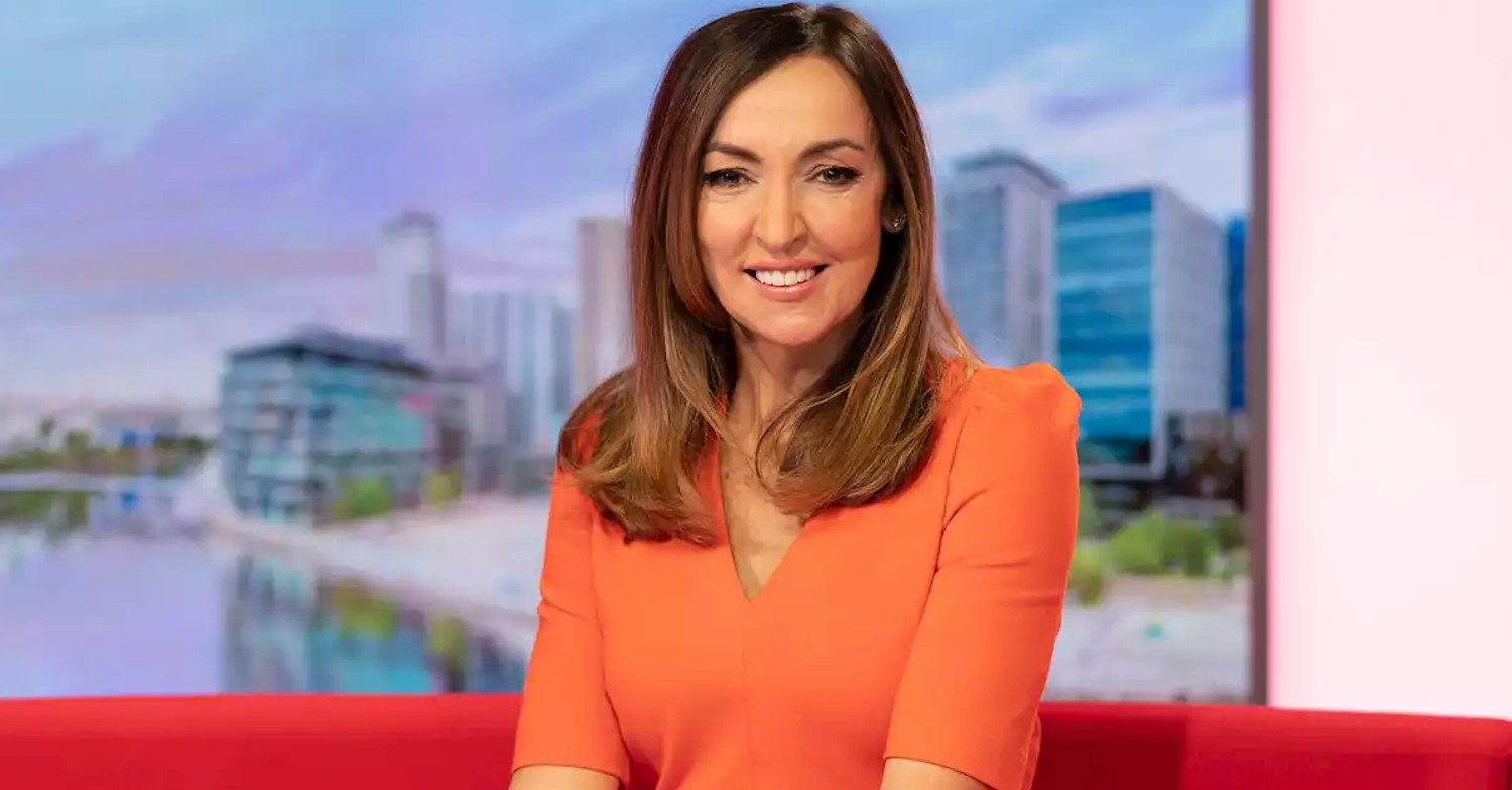 Sally Nugent on BBC Breakfast smiling
